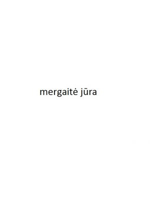 Mergaitė jūra